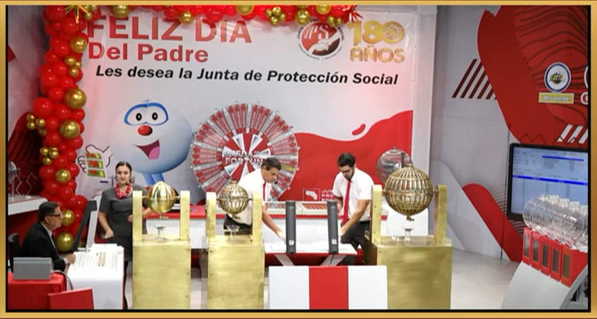 La Junta de Protección Social (JPS) celebró este domingo el sorteo extraordinario del Día del Padre.