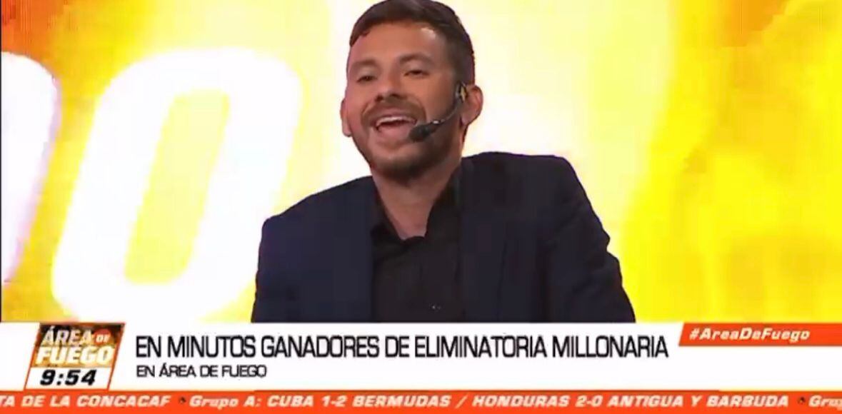 José núñez presentador área de fuego