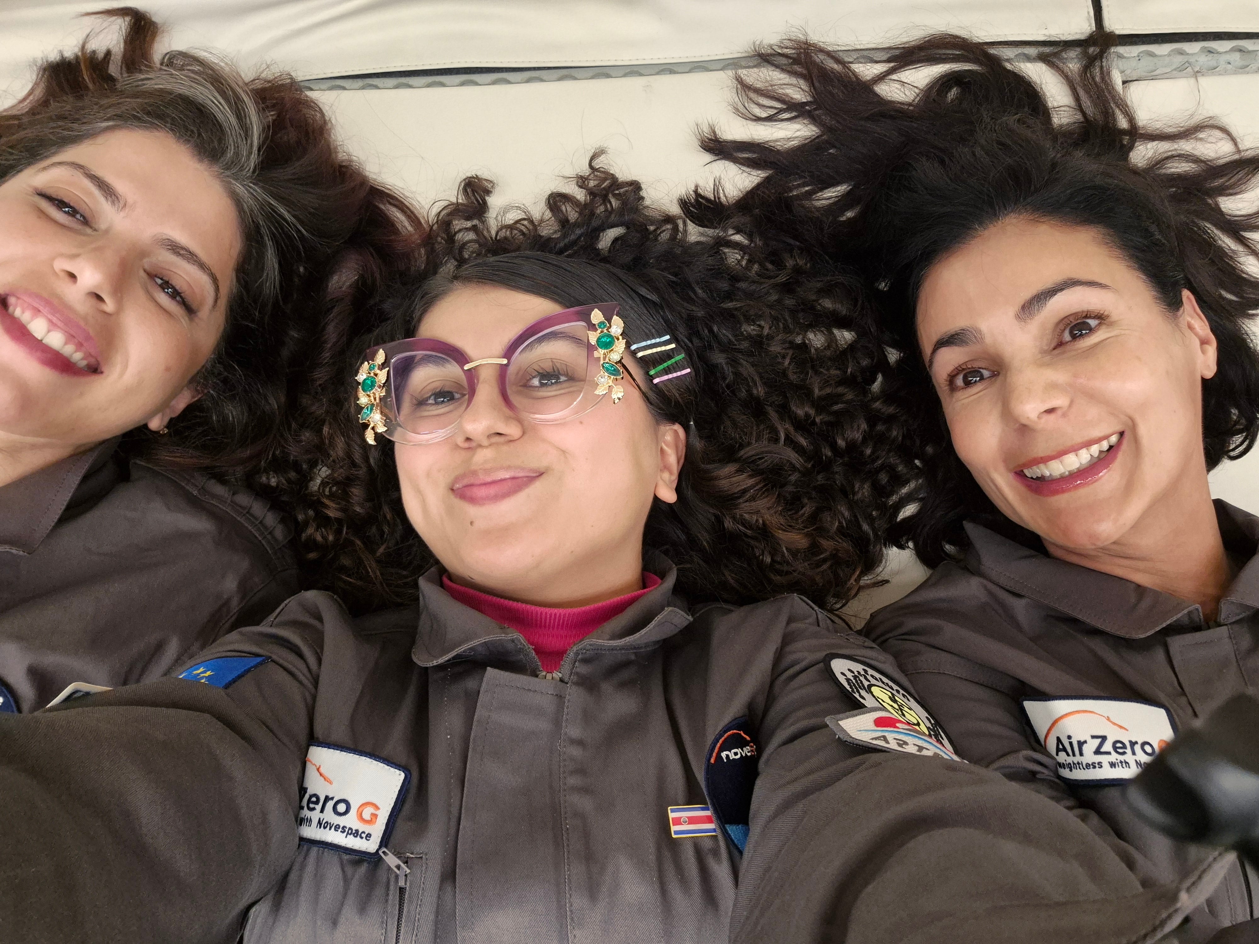 Fiorella Arias, ingeniera en Biotecnología graduada del TEC, llevó a gravedad cero, cultivos y el orgullo tico a un vuelo de práctica espacial con microgravedad en Francia