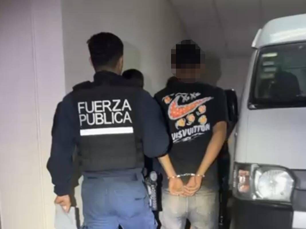 Los detenido son dos jóvenes de 17 años y un muchacho de 18 años. Foto MSP.