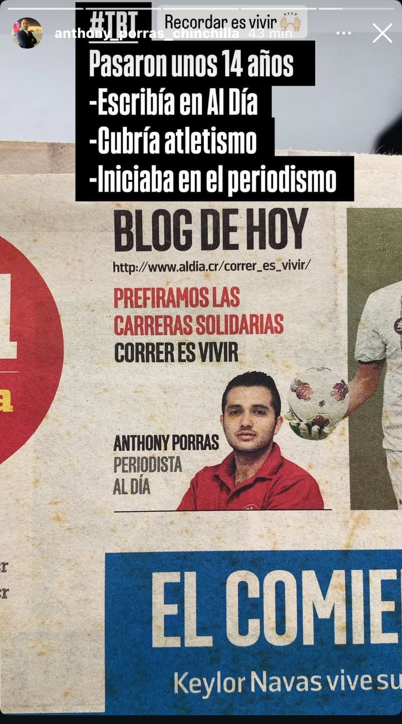 अँथनी पोरास जेव्हा अल दिया वृत्तपत्रात काम करत होते तेव्हा तो खूप वेगळा दिसत होता.