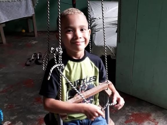 Luis Aguirre, niño inocente fallecido en Nicoya. Foto autorizada por Merelyn López, mamá del niño.