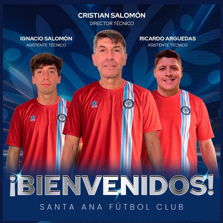 cristian salomón, ignacio salomón, ricardo arguedas, santa ana fc