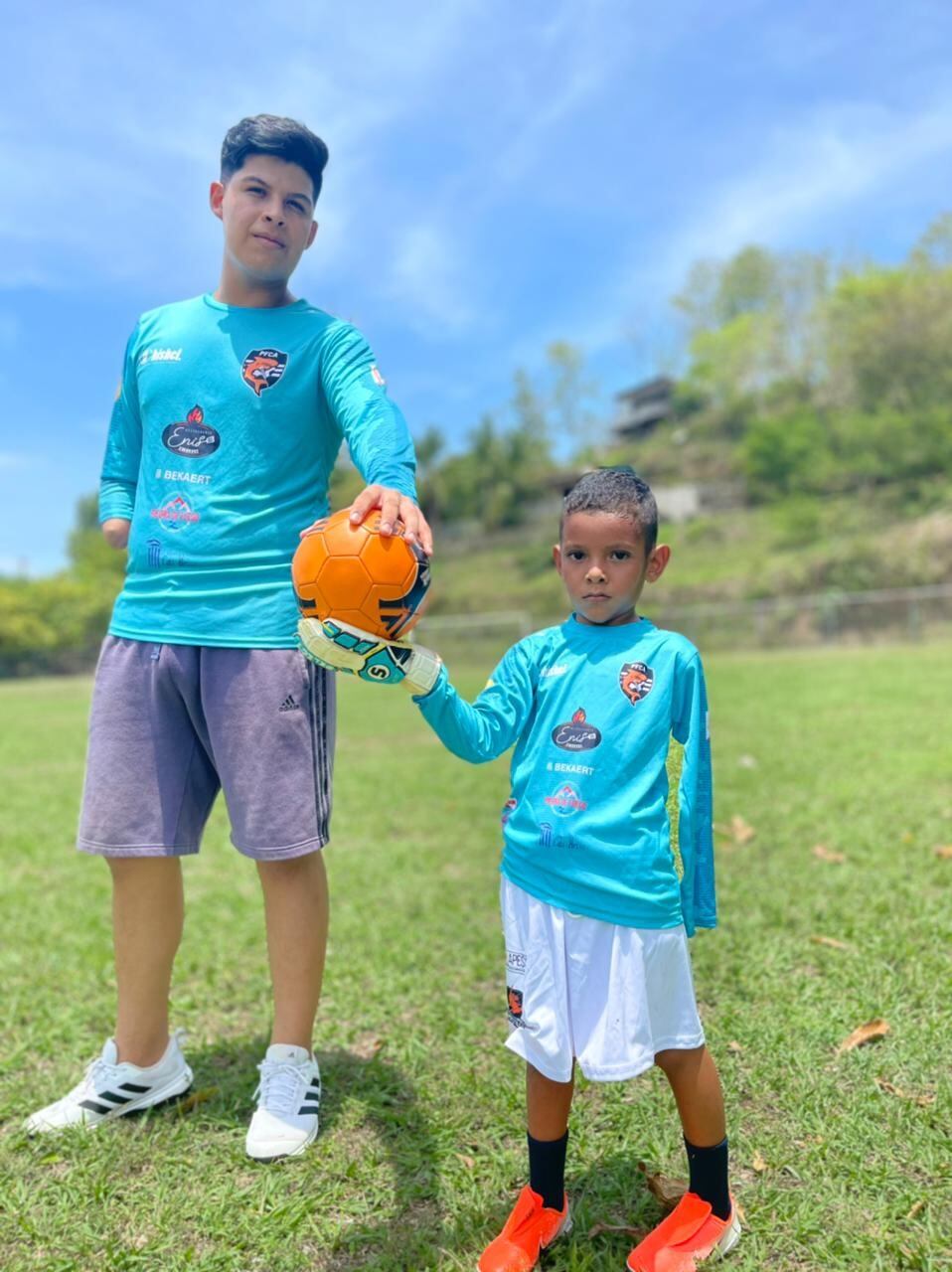 Santiago Barrios, portero del equipo de Tiburones de Puntarenas. Cortesía.