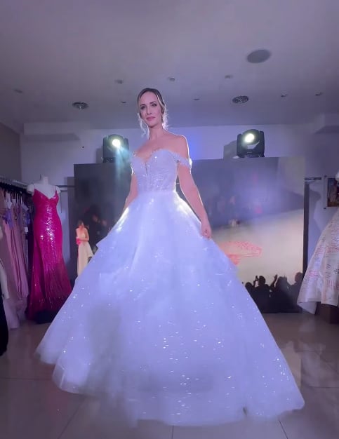 Charlyn López vestida de novia