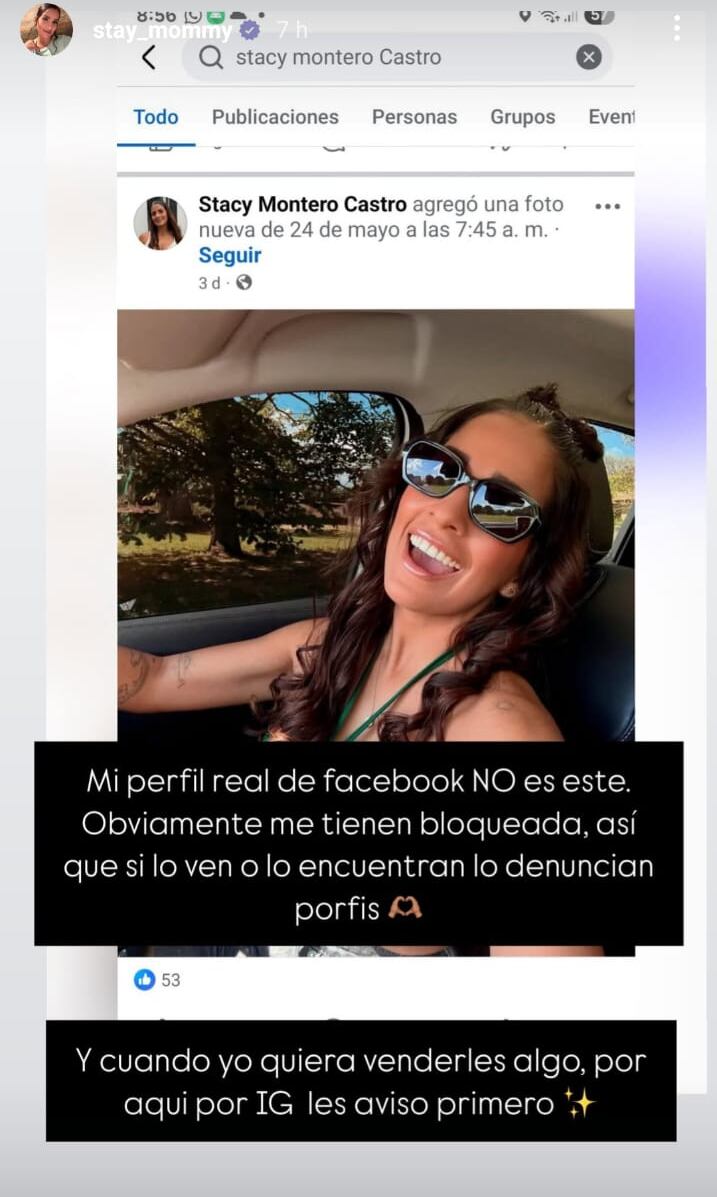 Stacy Montero, esposa de David Guzmán denunció que usan su imagen para estafas. Instagram Stacy Montero.