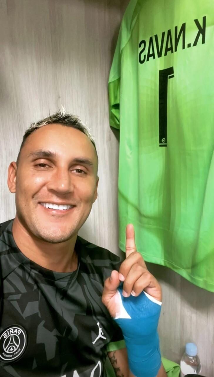 Keylor Navas mandó filazo en su cuenta de Instagram. Captura de foto.