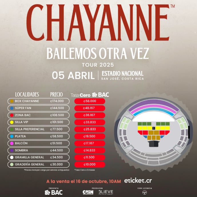 ¡Chayanne en Costa Rica! Acá le contamos todos los detalles de la venta