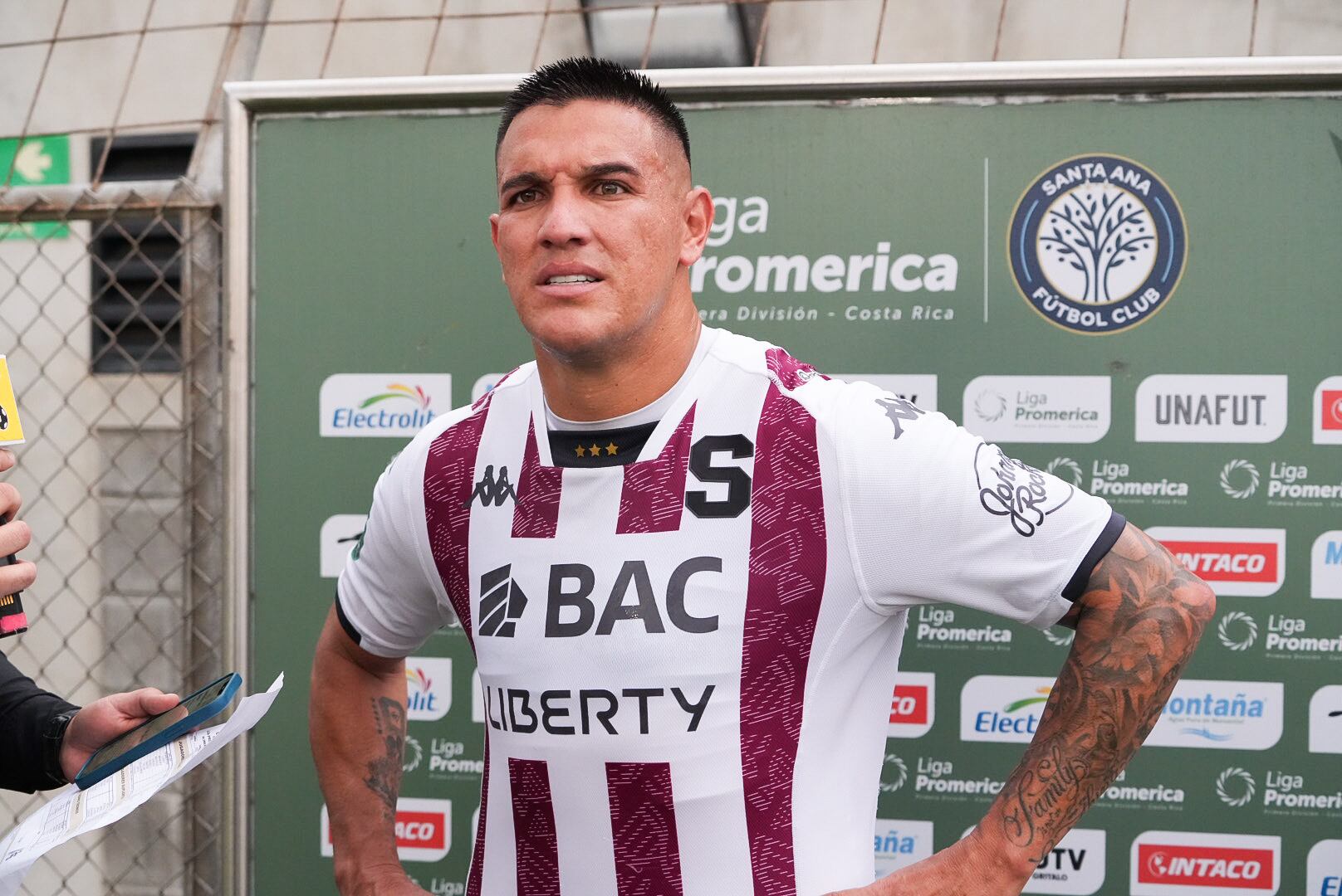 16/02/2025. Partido de Saprissa y Santa Ana en el Estadio de Piedades, Santa Ana. Fotografía:!Lilly Arce.