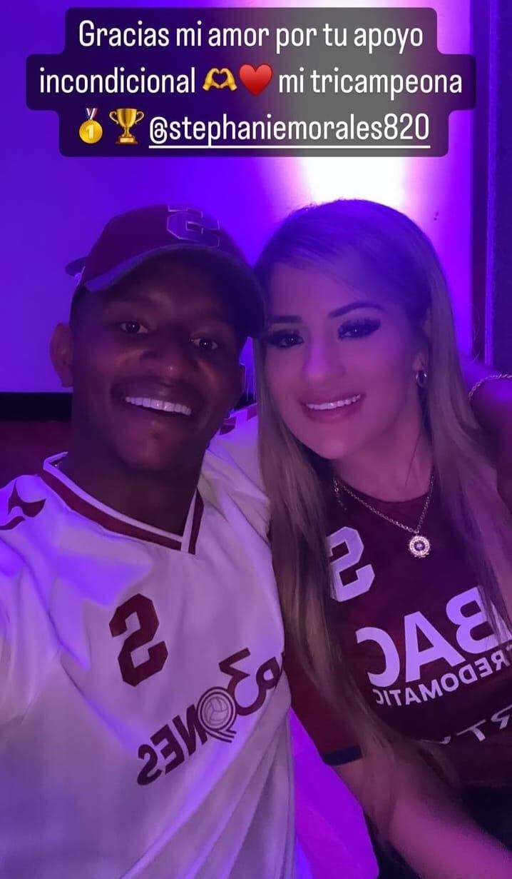 La tricampeona de Fidel Escobar es su novia. (Tomada de Instagram)