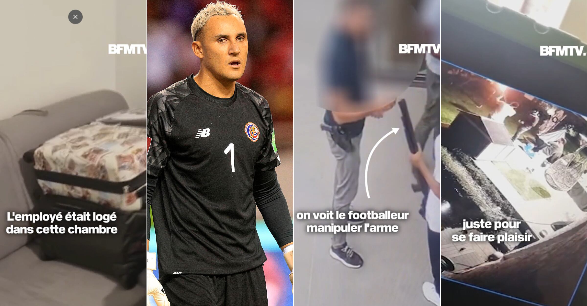 Keylor Navas denunciado por exempleado en Francia. Imagen: pantallazo de BFMTV. El Financiero