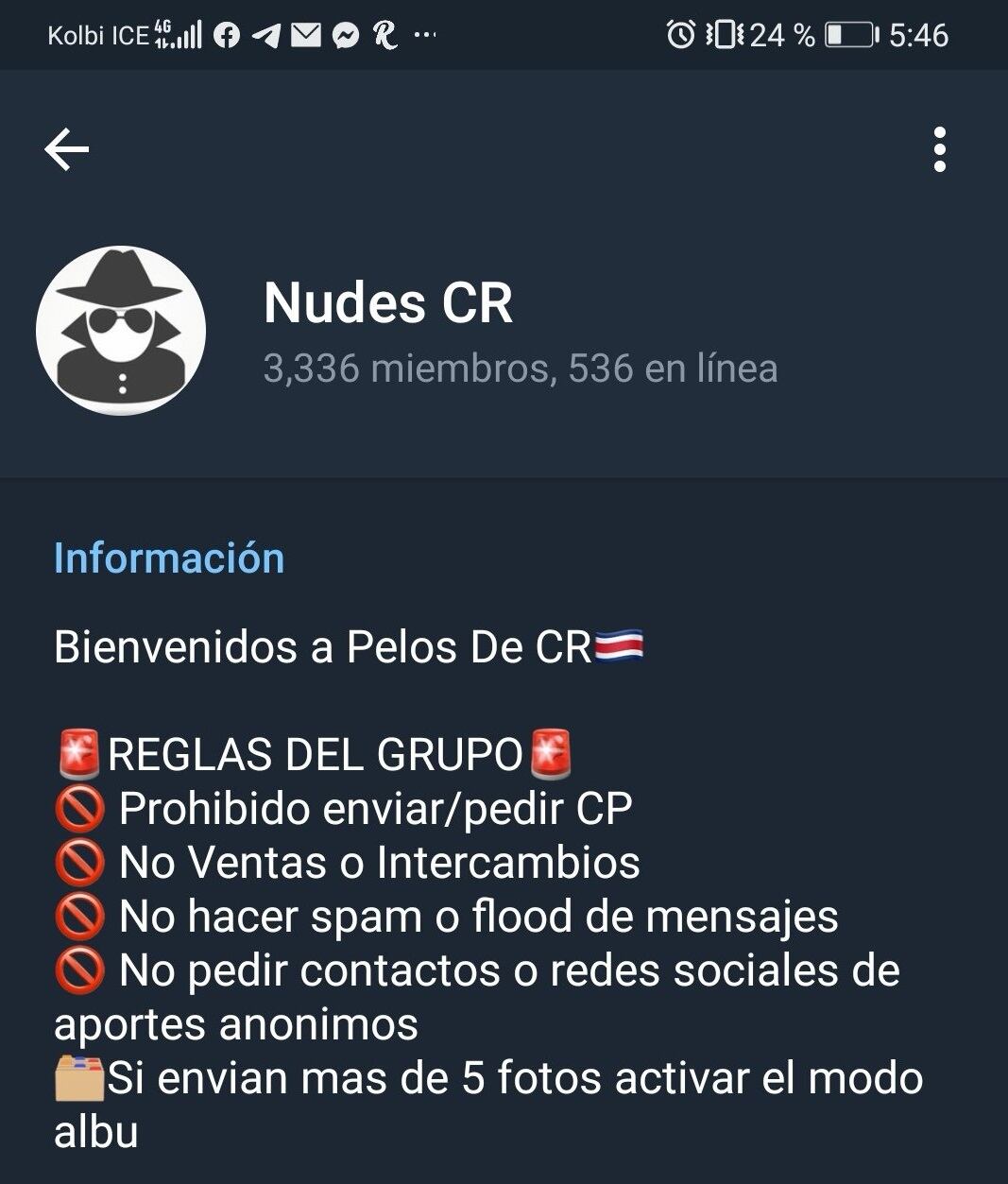 Denuncian grupo de Telegram en el que participan más de 3000 personas y se comparten fotos íntimas de mujeres. Foto tomada de Twitter.