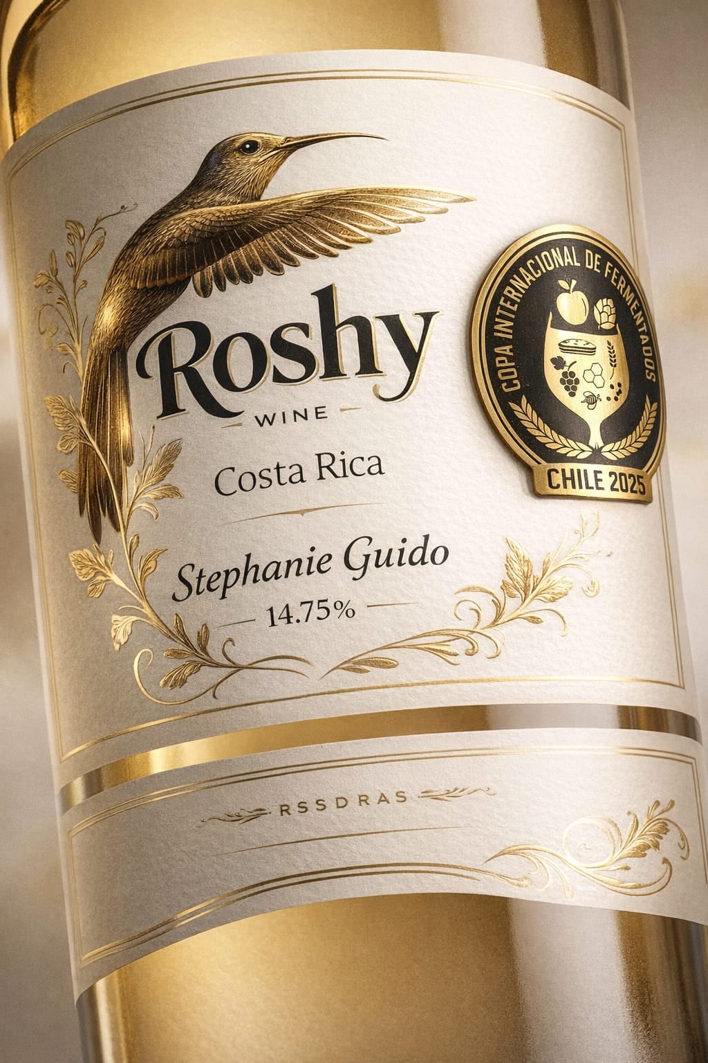 Con apenas ₡30.000, muchas ganas y el corazón puesto en su familia, Stephanie Guido comenzó un camino que hoy la tiene celebrando una medalla de oro internacional y soñando en grande con su emprendimiento Roshy Wine Costa Rica