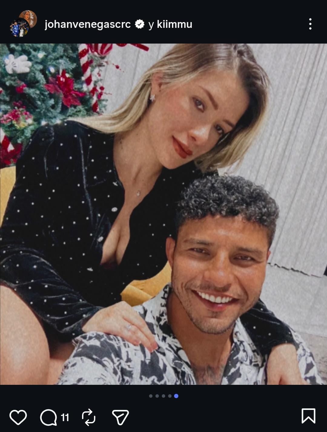 Kimberly Murillo es la esposa de Johan Venegas desde hace 12 años.