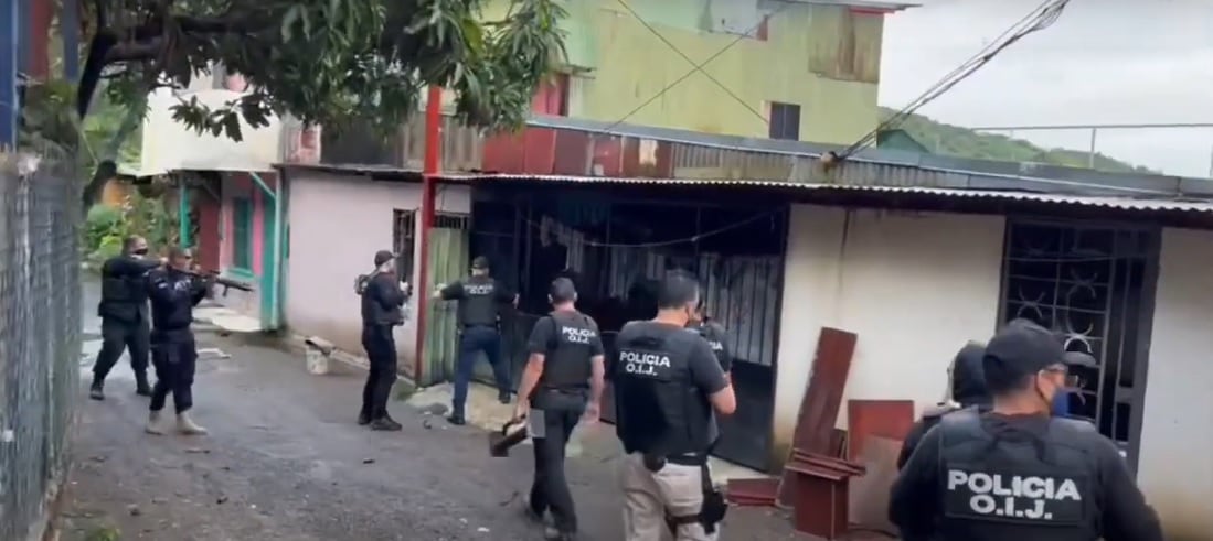 Muñoz es vinculado con cinco asaltos, cuatro de estos cometidos en Santa Ana. Foto OIJ.