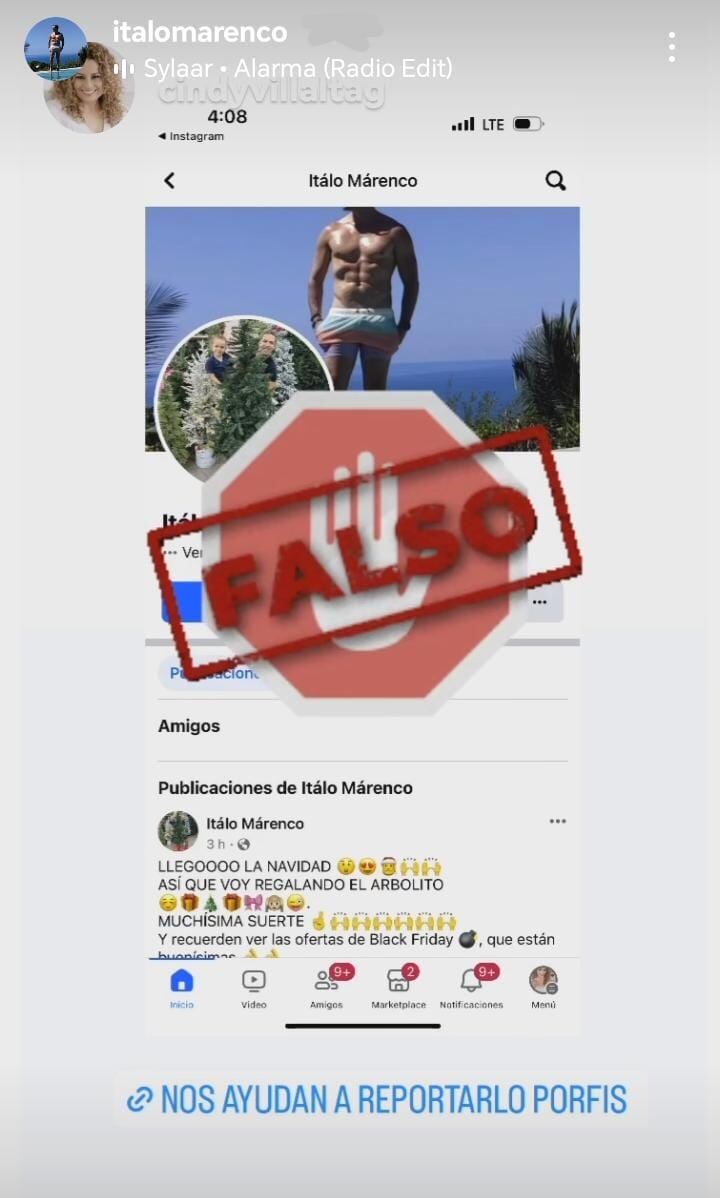 Persona hace hasta rifas a nombre de Ítalo Marenco