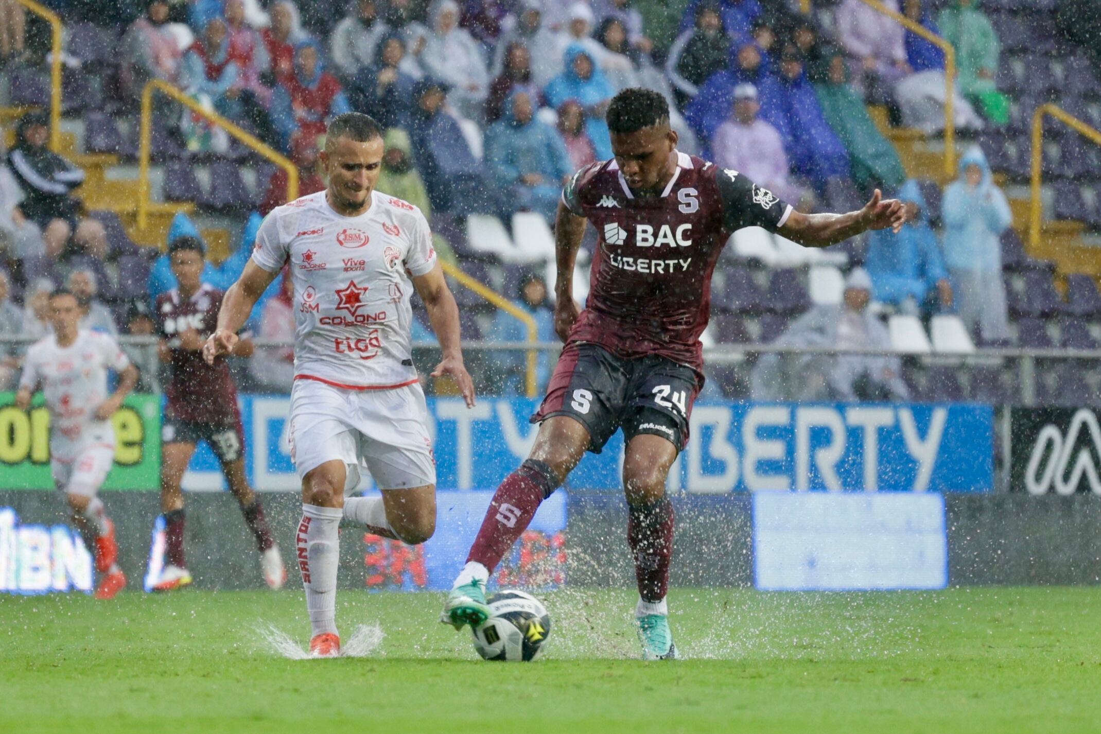 10/11/0224, San José, Estadio Ricardo Saprissa, partido de la jornada 20 del torneo de apertura 2024 entre el Deportivo Saprissa y el Santos de Guapiles.