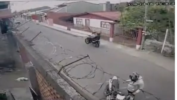 Un video captó el crimen ocurrido en Aserrí