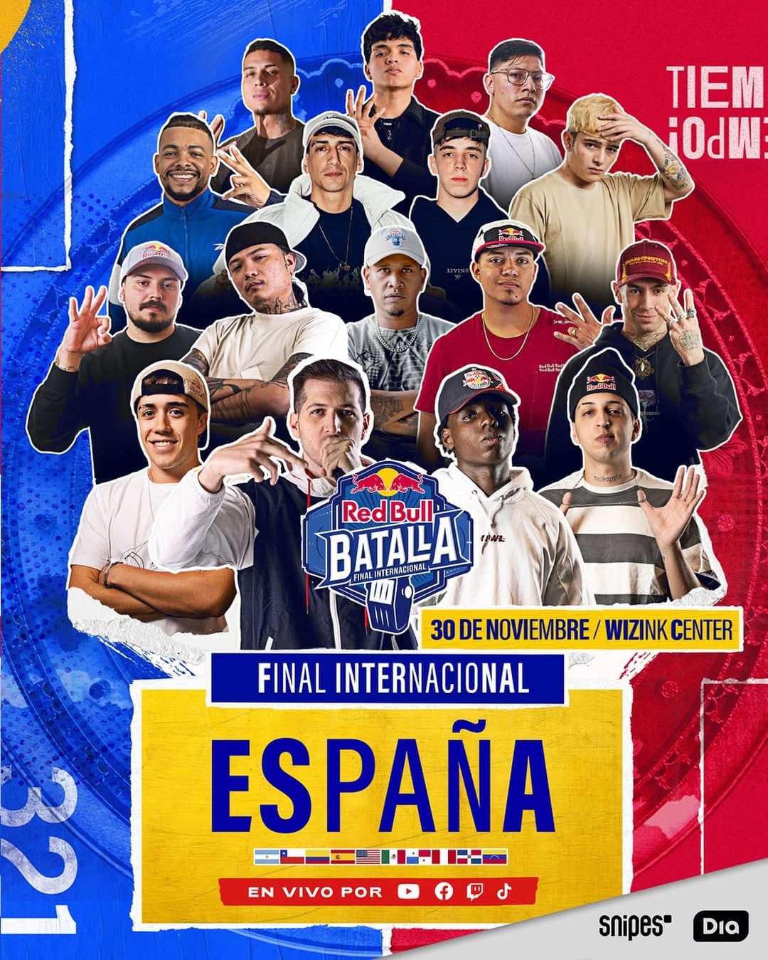 Danny Álvarez, conocido como Danny CR, es el animador de la final internacional de la batalla de freestyle de Red Bull en España.