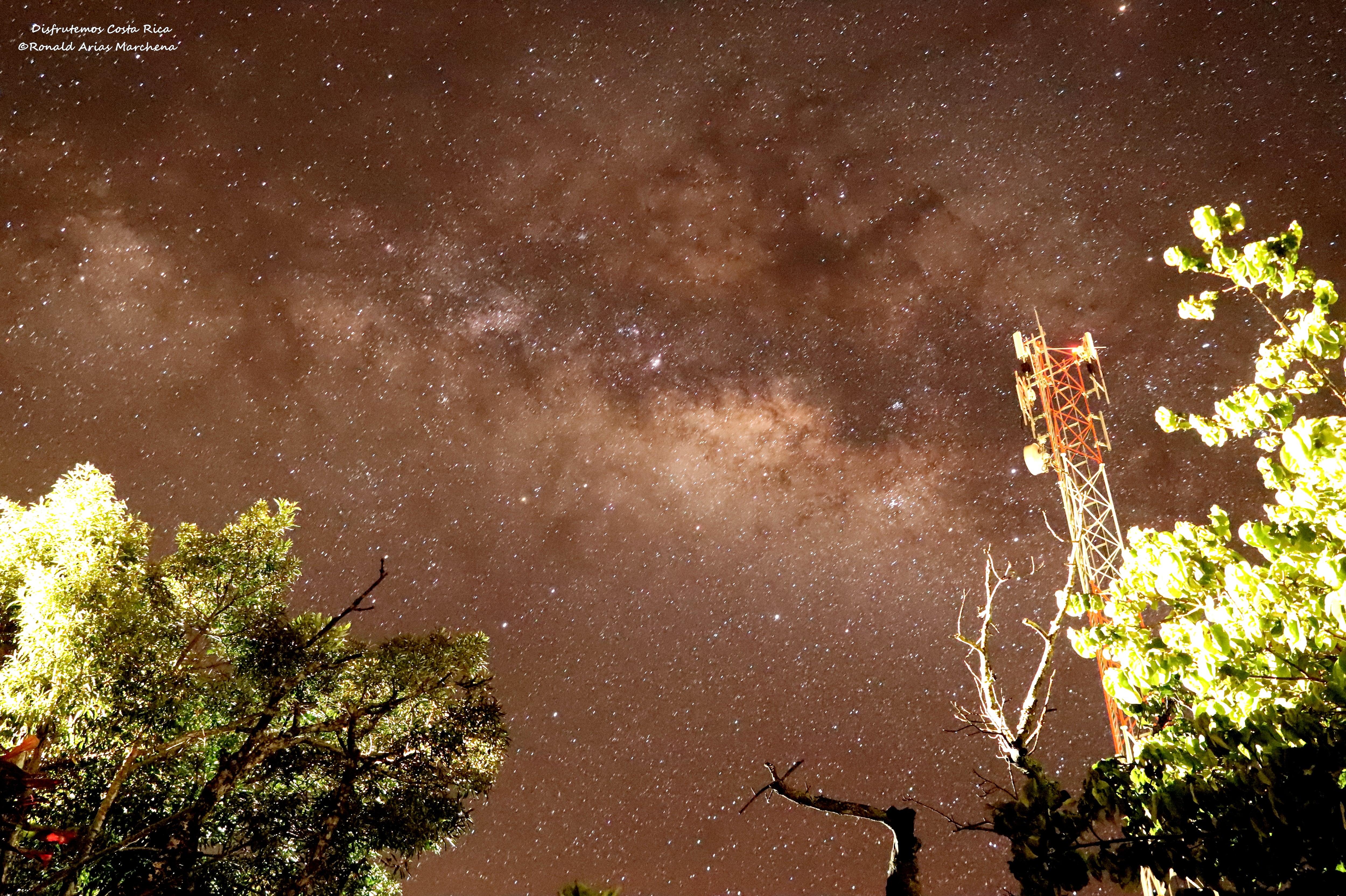 Ronald Arias Marchena, guía naturalista y de astronomía con más de 20 años de experiencia, logró hacerle una muy bonita foto a Leonard el pasado 3 de diciembre como a las cuatro de la madrugada
