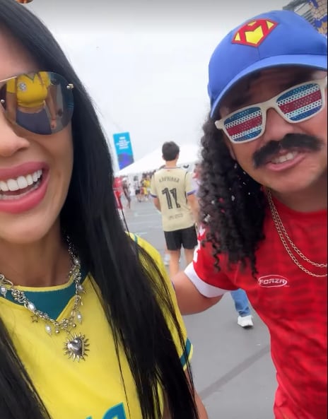 Marcela Negrini, modelo, disfrutando del Mundial 2026
