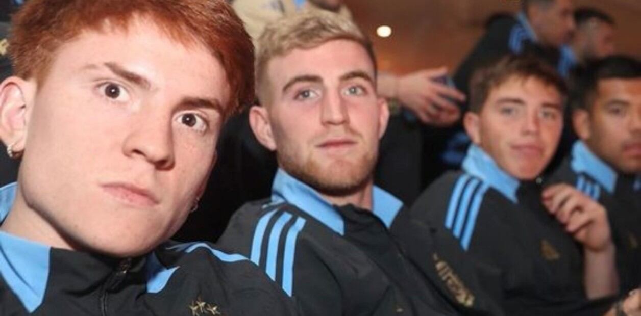 Selección de Argentina viendo Lakers - Pacers