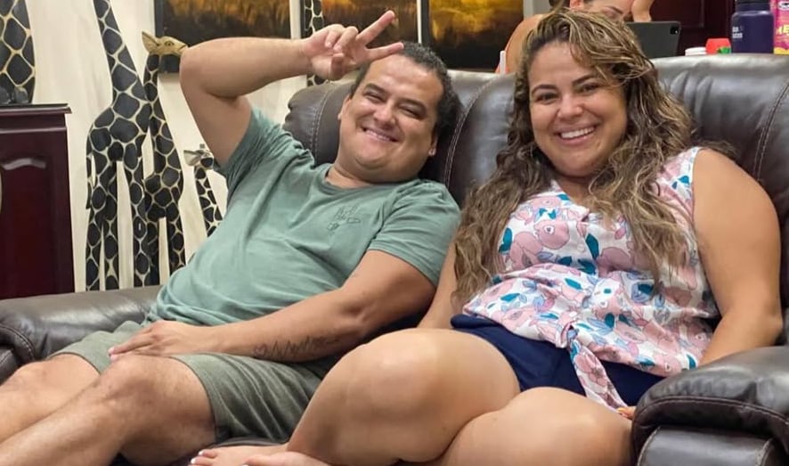 Natalia Romano y Choché Romano antes y después de su lucha contra el sobrepeso.