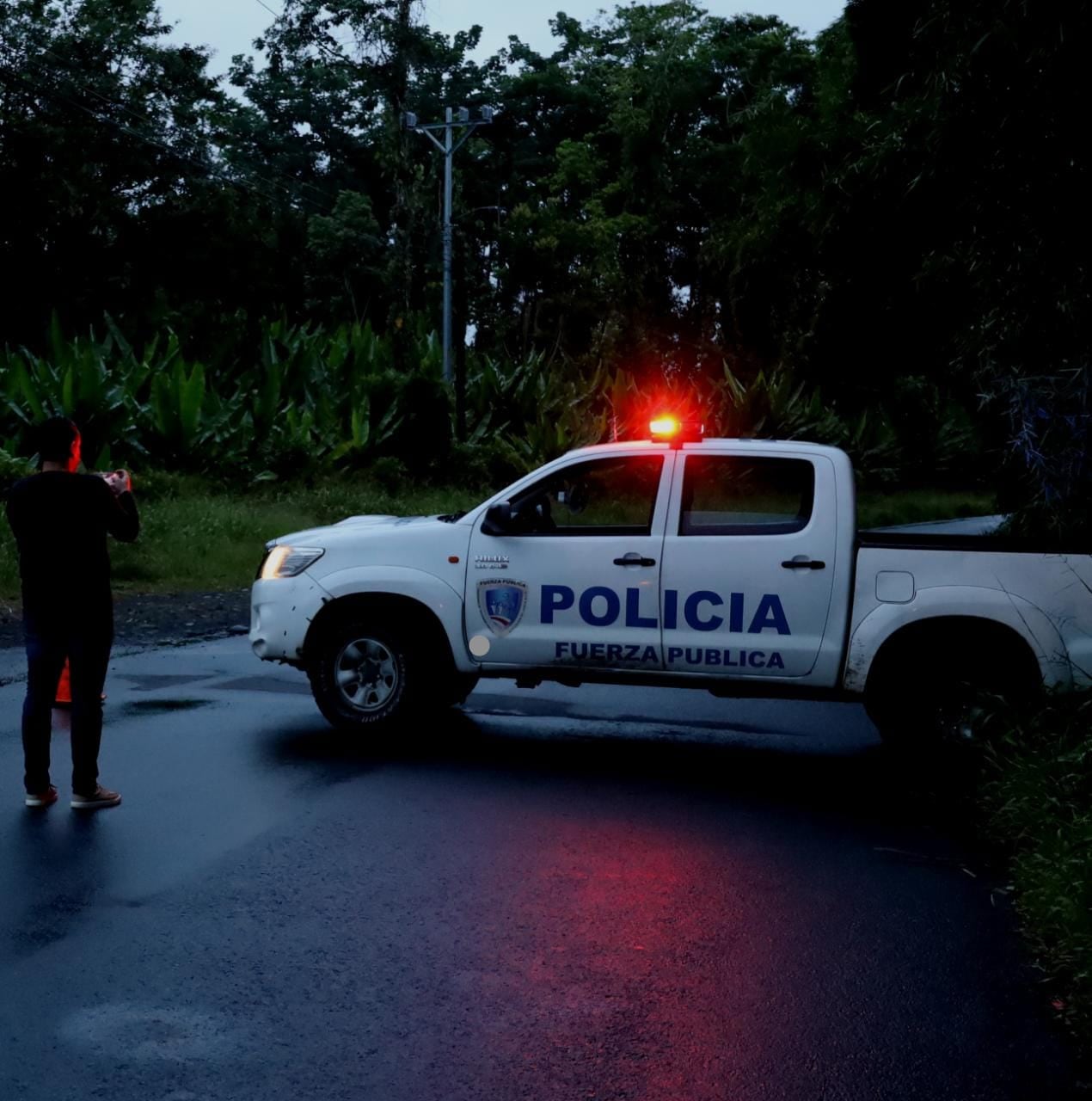 El joven fue encontrado en el centro turístico Rancho Río Loco en Barbilla de Batán. Foto suministrada por Reiner Montero.