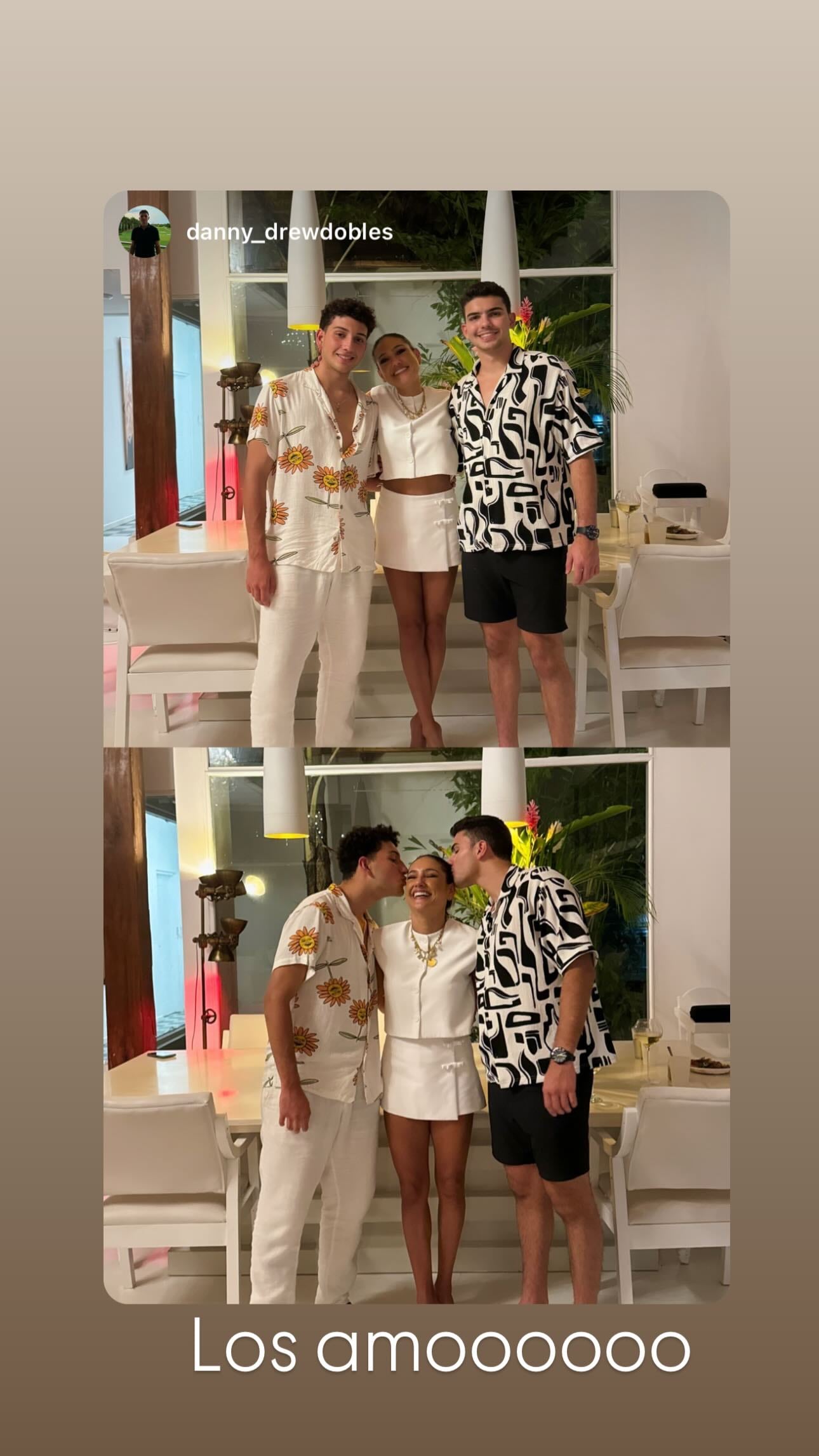 Nancy Dobles, presentadora de Buen día junto a sus hijos