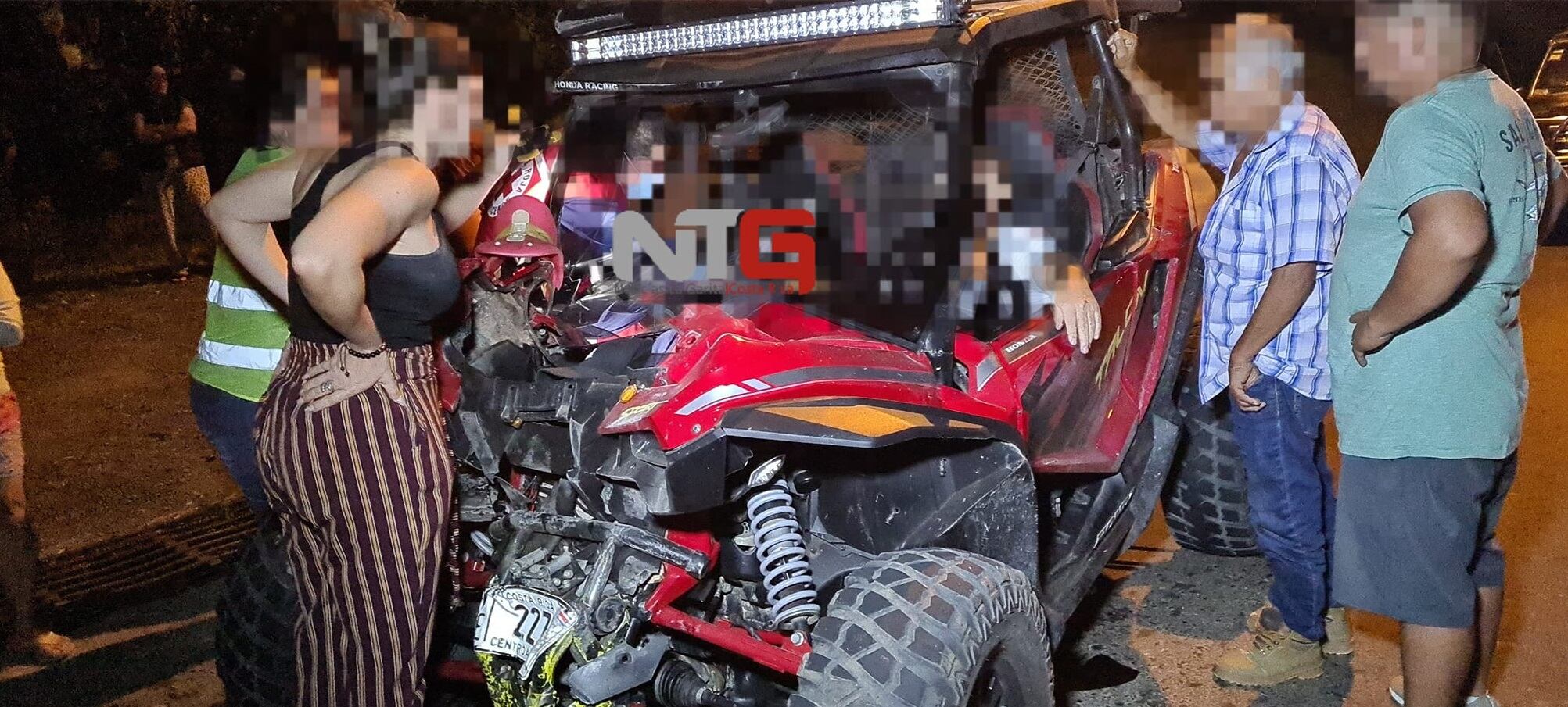 La mujer viajaba como acompañante en el vehículo todoterreno. Foto Noticias La Garita.