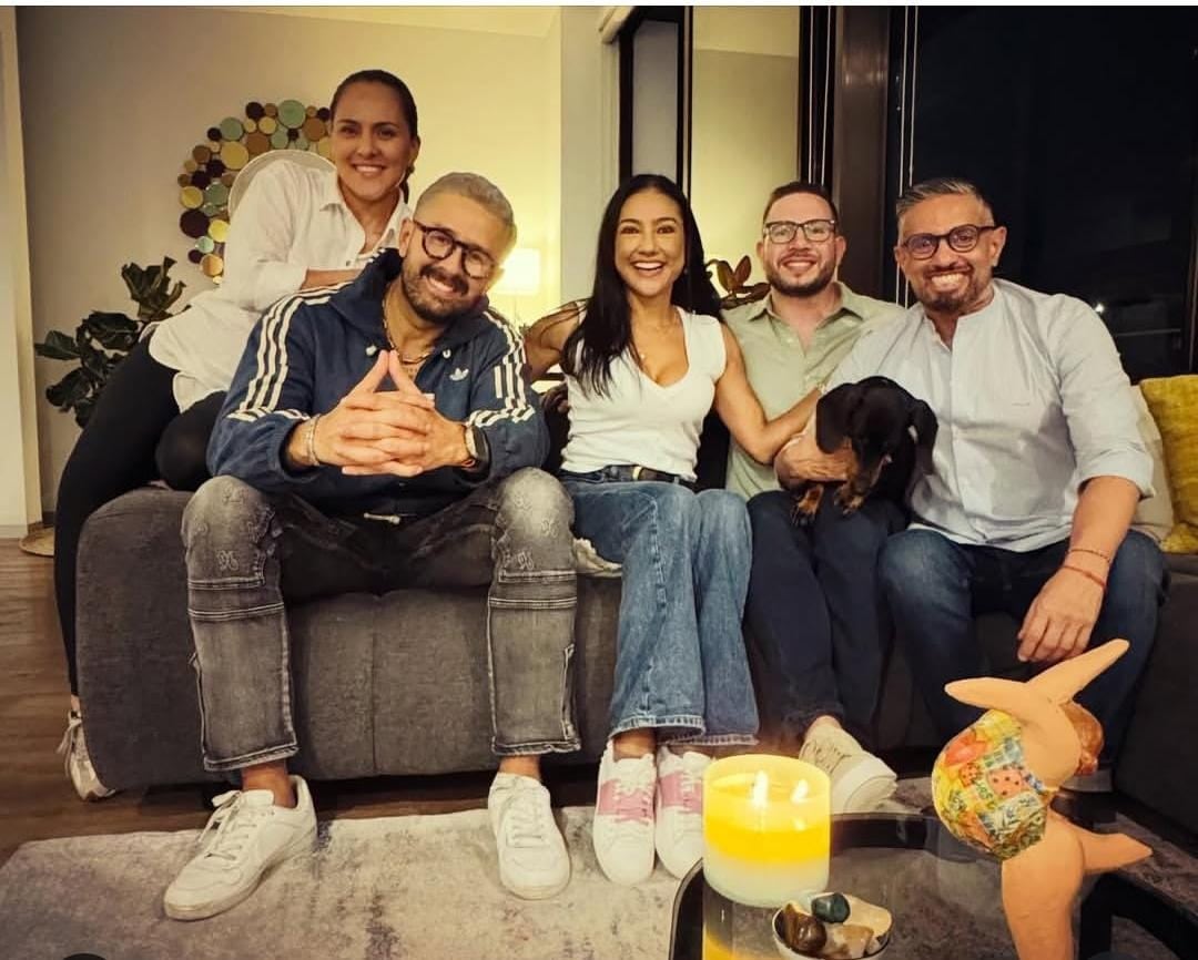 Nancy Dobles compartió fotos junto a Omar Cascante y Randall Salazar.