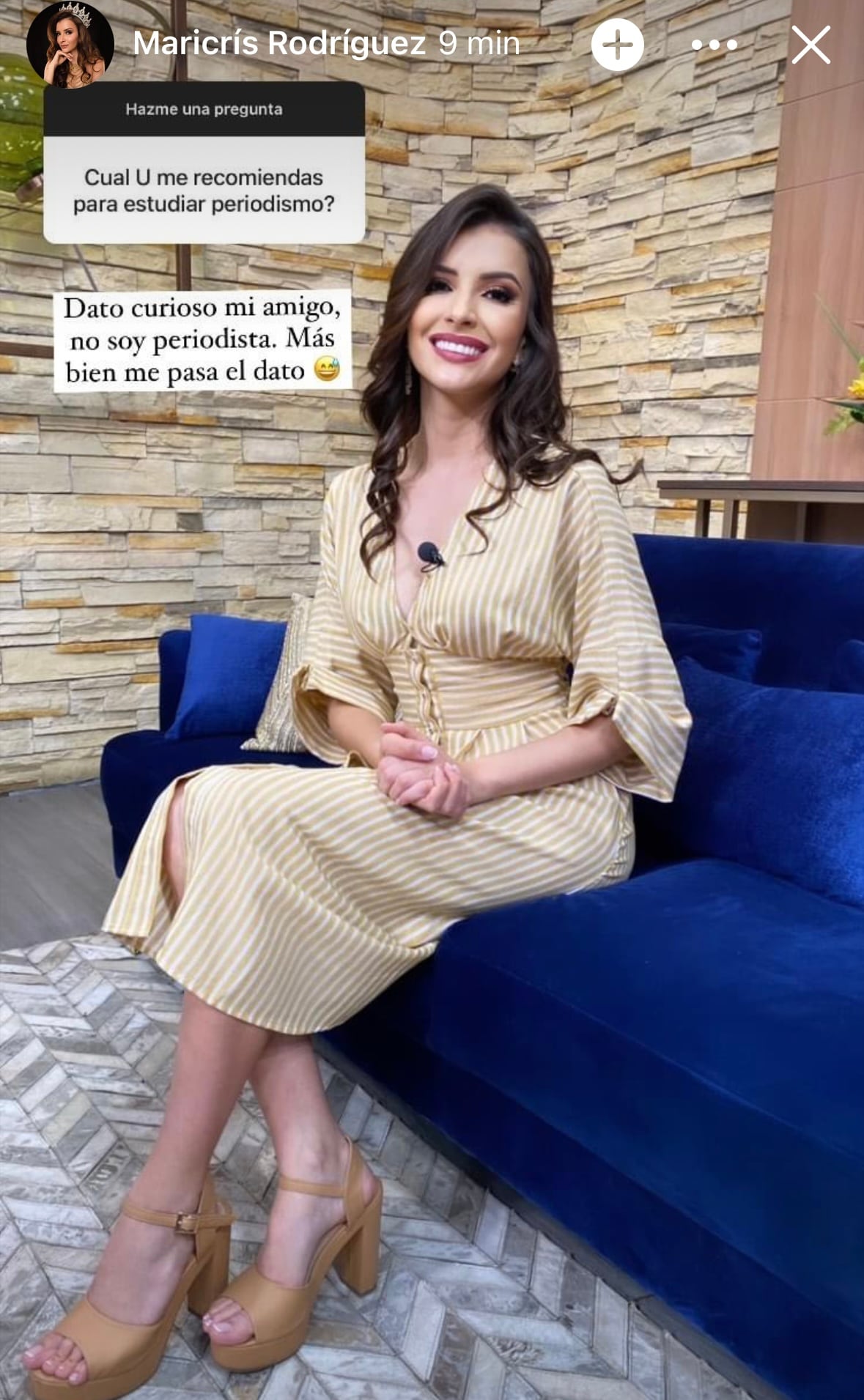 La presentadora se puso a jugar preguntas y respuestas en Instagram