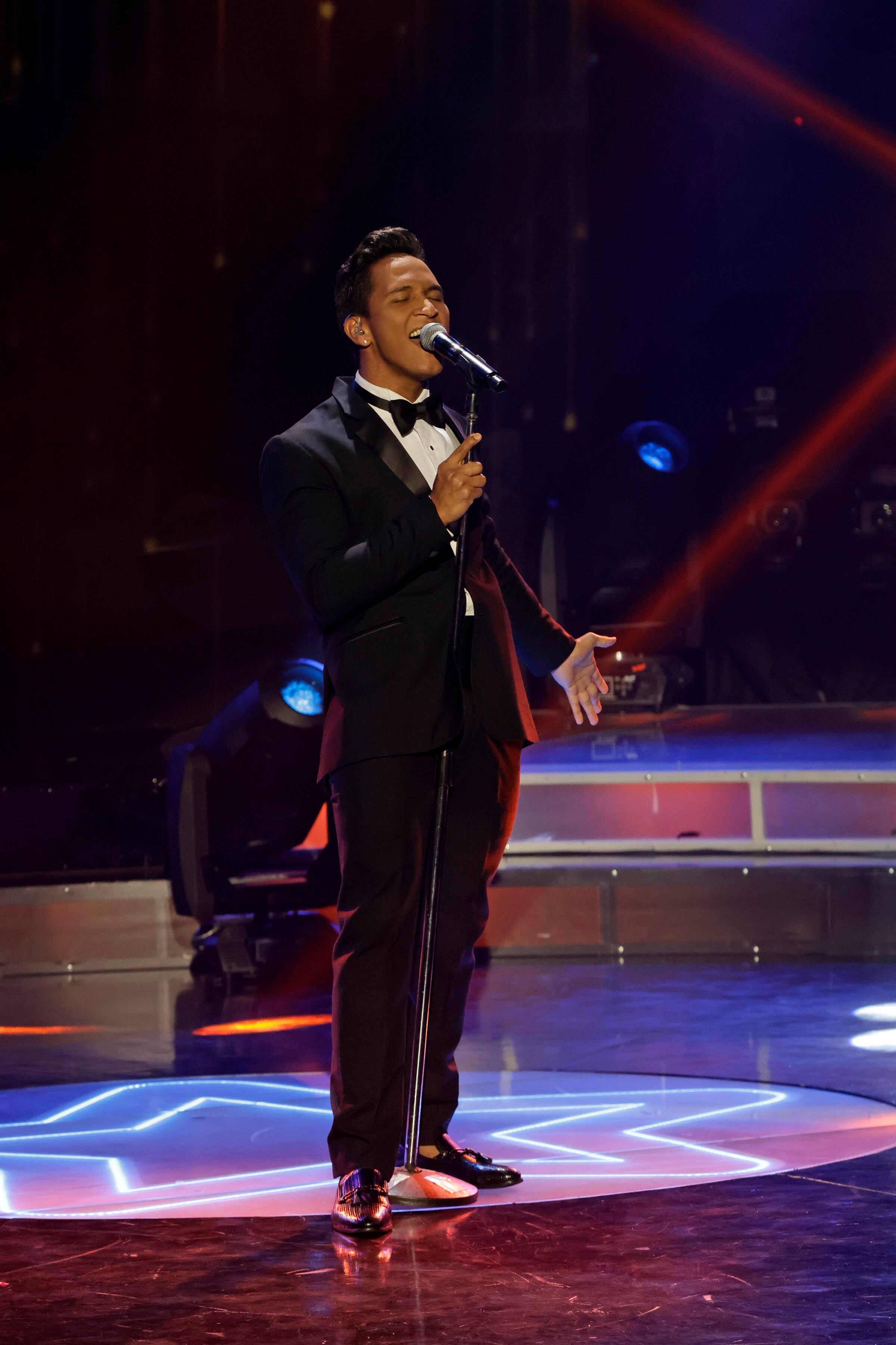 05/11/2023. Teletica, Sabana Oeste. Hora: 07:00 p.m. Gala número 10 de Nace una Estrella, grabada en el estudio Marco Picado de Teletica. En la foto, Jafet Jerez. Fotos: Mayela López