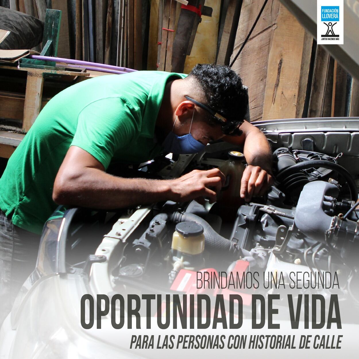 La Fundación Lloverá no da comida por darla, por llenar panzas. No. Utiliza el alimento como una herramienta que les permite llegar hasta el indigente, el más necesitado y así ingresarlo en un programa que les permita reinsertarse en la sociedad