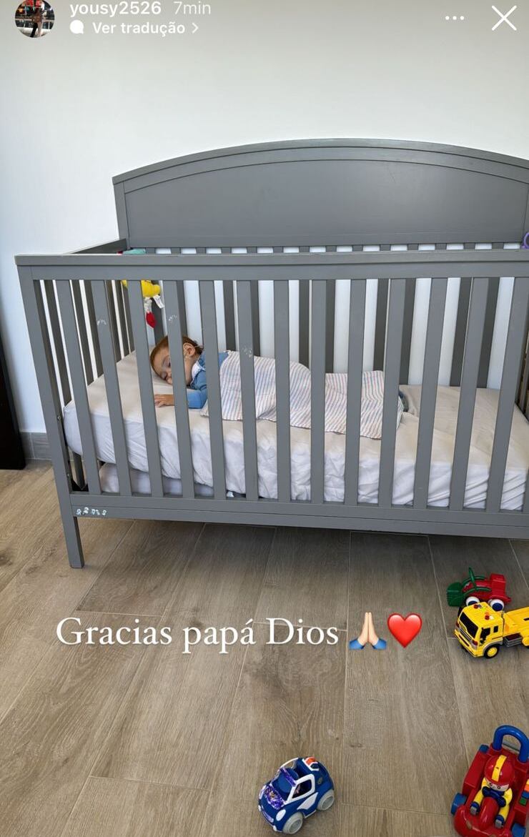 Bastian, hijo de Bryan Ganoza y Youcenar Castro.