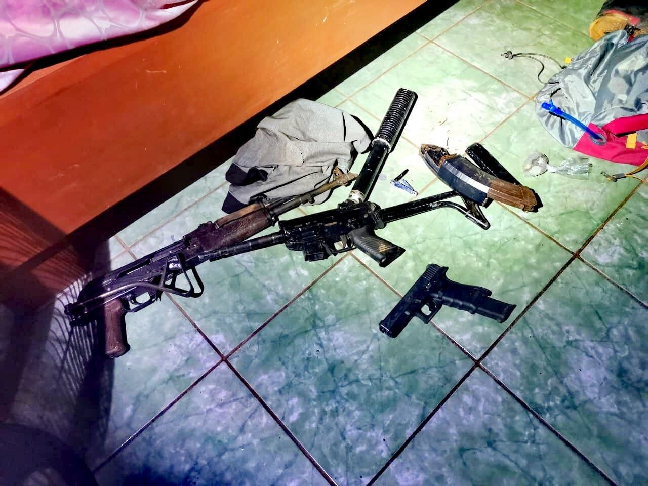 Armas decomisadas. Foto Guana Noticias.