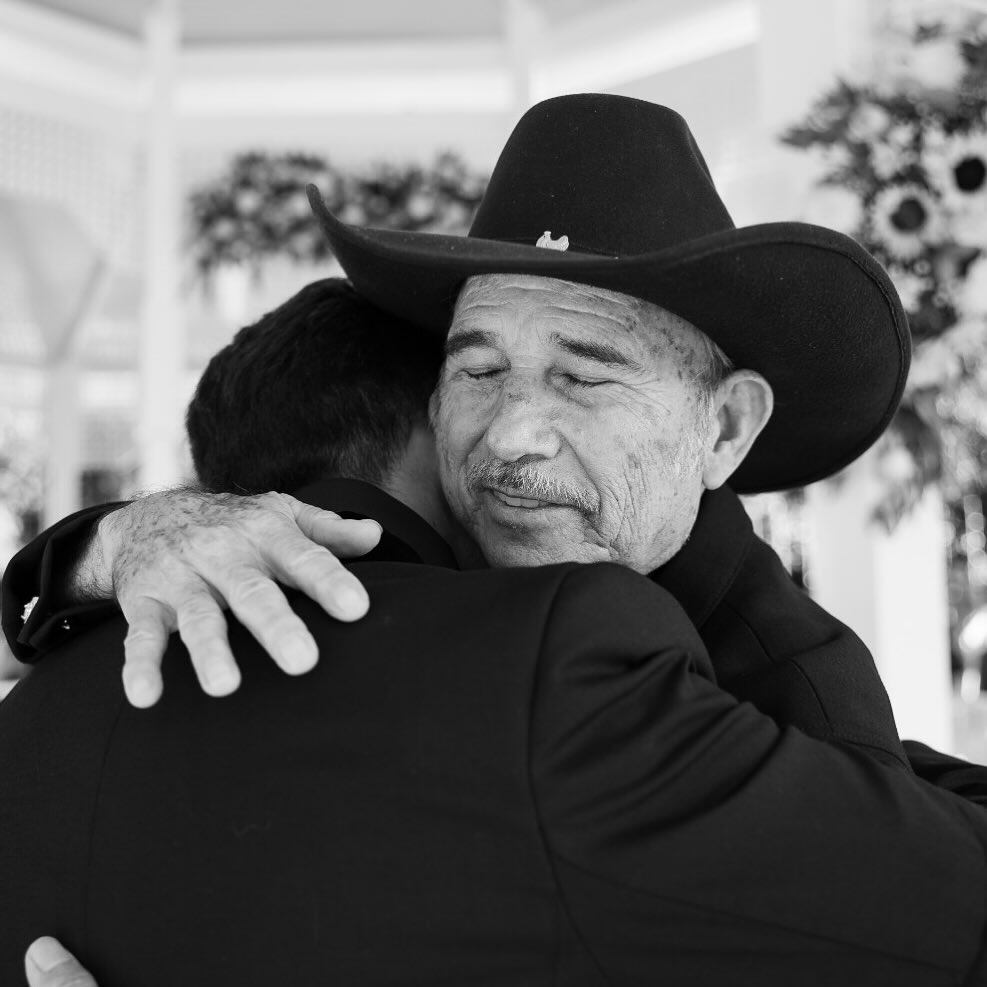 Roque Ramírez y su padre
