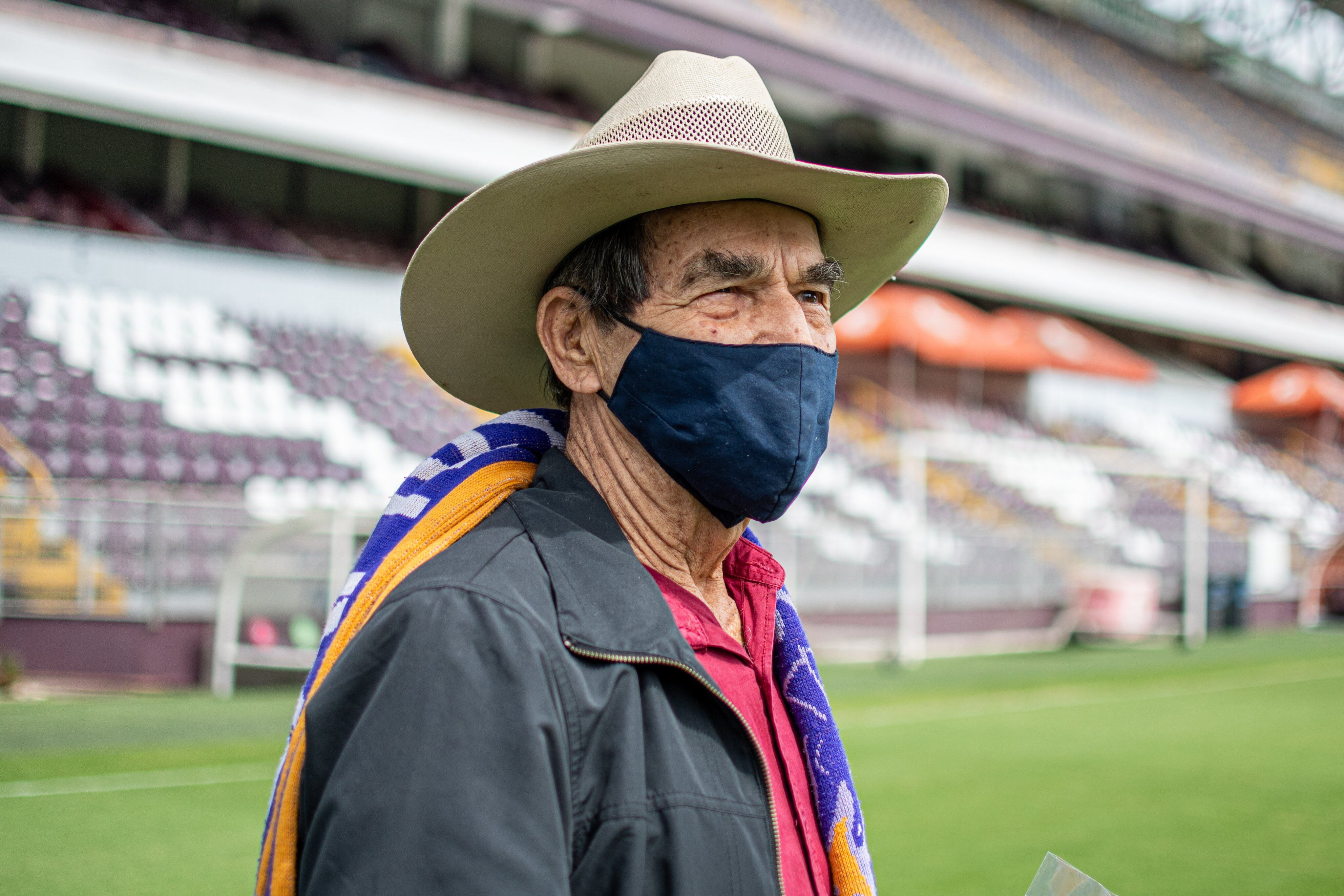 Antonio Díaz, aficionado saprissista que visitó la Cueva. Cortesía.