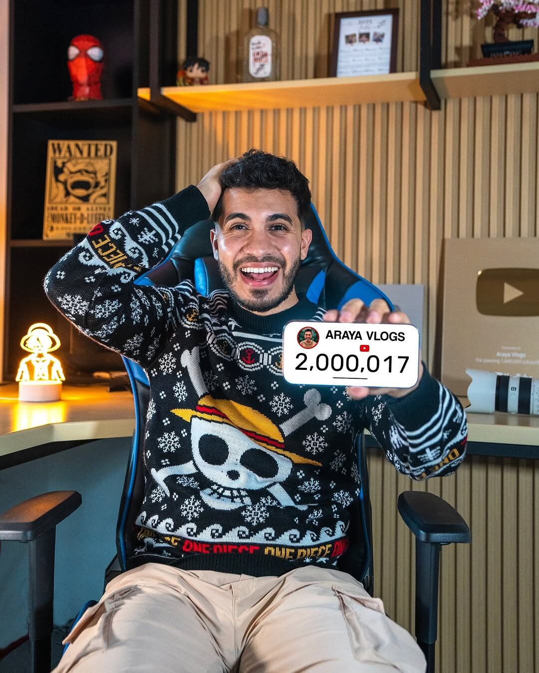 Araya Vlogs llegó a 2 millones de suscriptores en Youtube
