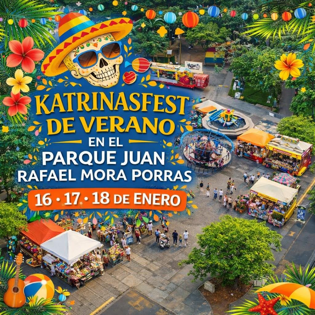 El KatrinasFest se realizará en el parque Juan Rafael Mora Porras.