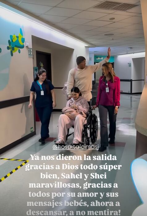 Greivin Morgan y su esposa Sheiris Montero recibieron a su hija Sahel en brazos el 14 de mayo de 2025