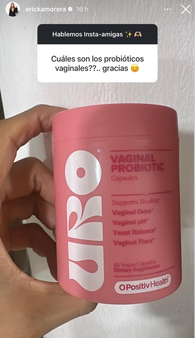 Ericka Morera despertó la curiosidad de mucha gente, especialmente de las mujeres, al revelar un producto que toma por salud.