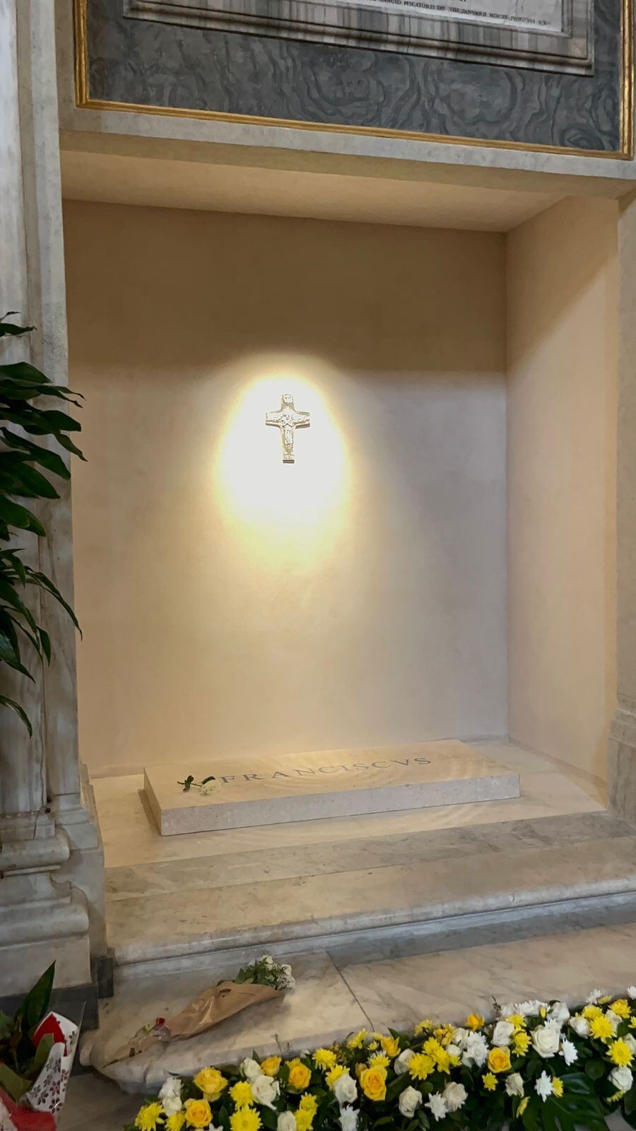 Tumba del papa Francisco en Santa María la Mayor