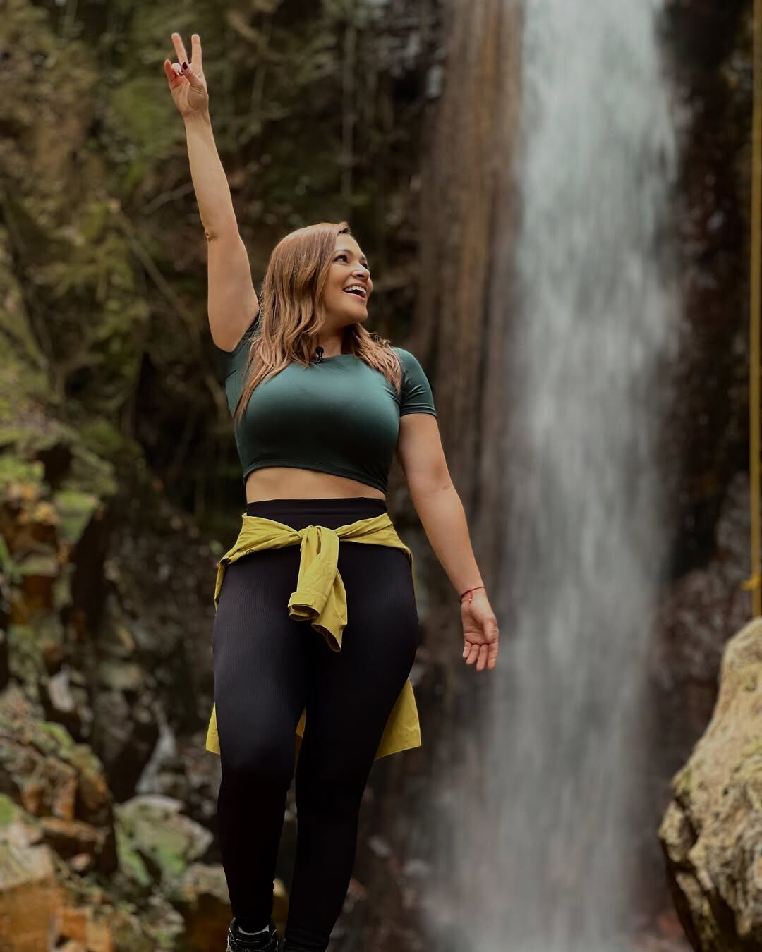 Gabriela Jiménez dejó a más de uno enamorado al posar en un paradisíaco lugar.