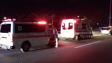 Colisión por detrás contra una patrulla tuvo un desenlace fatal para un motociclista en Escazú