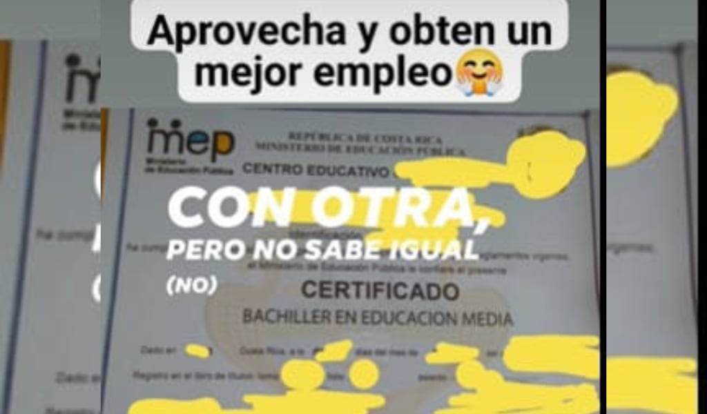 Títulos de bachiller y licencias de conducir falsas están de ventas en Facebook ¿qué hacer?