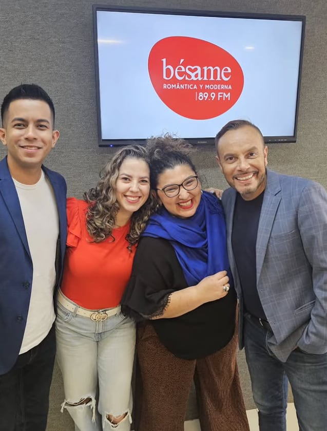 Sofía Porras, locutora de radio Bésame.