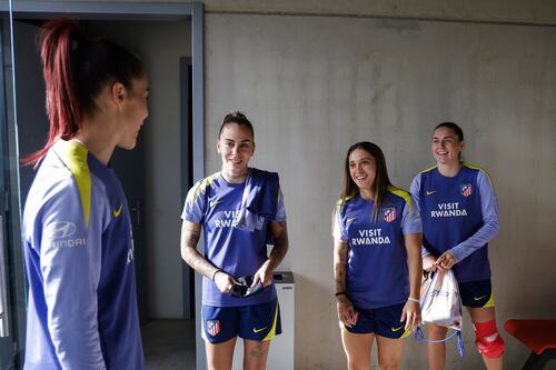 (Video) Así fue recibida Priscilla Chinchilla en el camerino del Atlético de Madrid