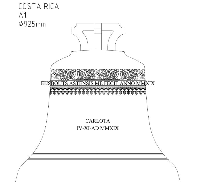 Carlota y Guadalupe, las dos nuevas campanas de la parroquia de Ciudad Quesada