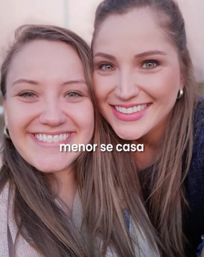 Chef Sophia Rodríguez y su hermana en España.